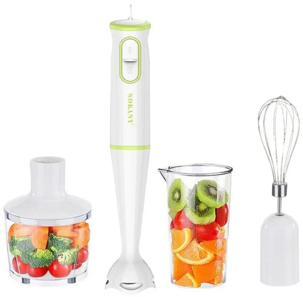 Багатофункціональний блендер SOKANY Immersion Blender 4 в 1 потужність 300 Вт