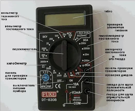Цифровий мультиметр DT-830B