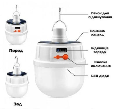 Кемпінговий діодний світильник Bailong Micro USB BL-2022